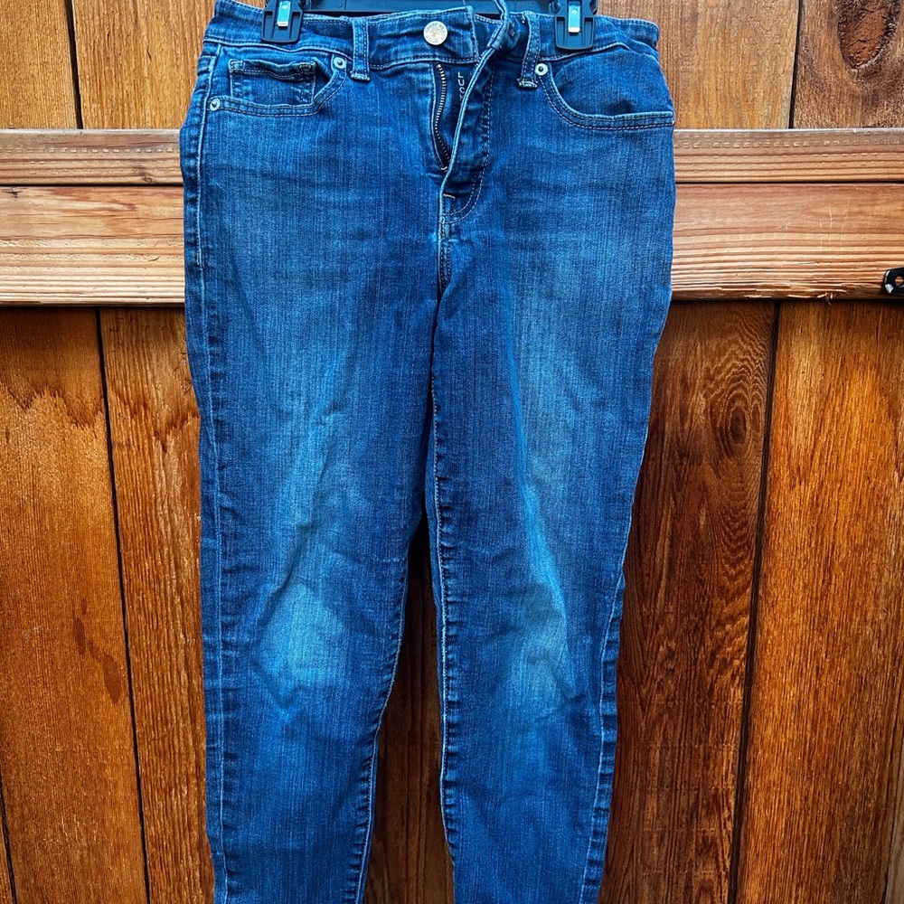 Lucky Brand Women's Straight Leg Dark Blue Denim Jeans